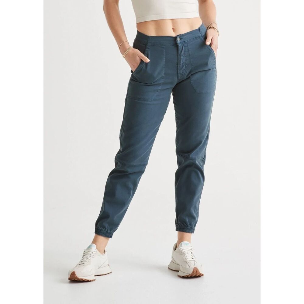 DU/ER Live Free High Rise Jogger Light Blue Women's Size 28